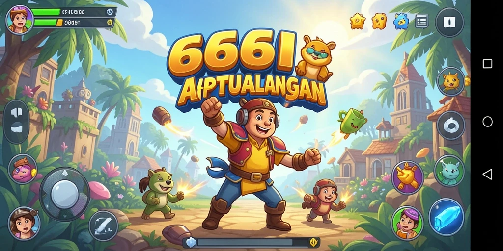 Tampilan antarmuka permainan 666I yang menarik dan penuh warna.