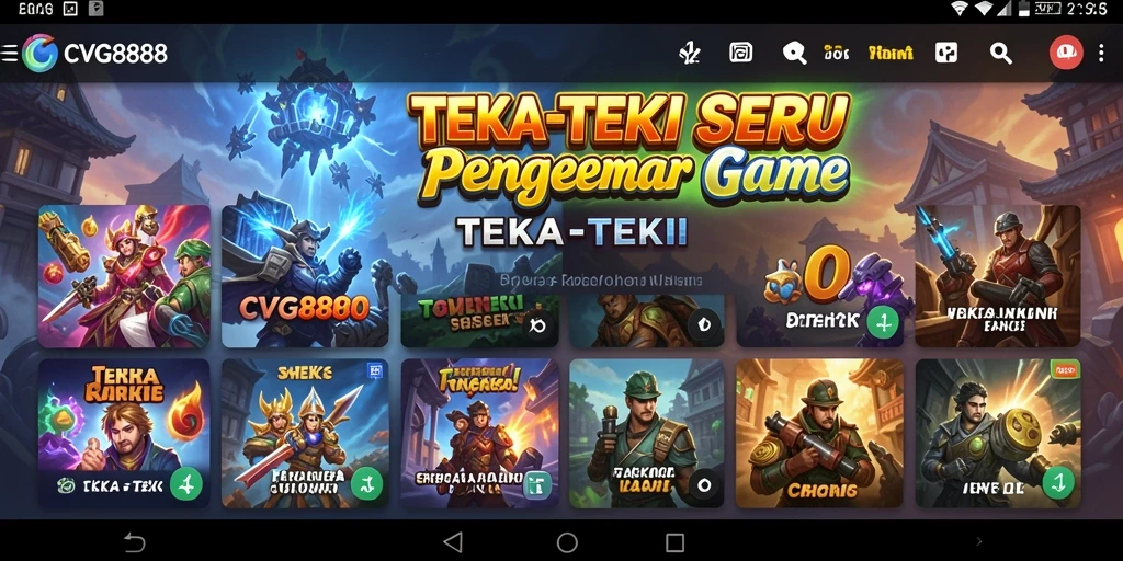 Antarmuka menarik dan beragam teka-teki dalam CVG8888.