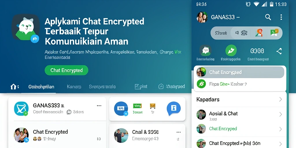 Antarmuka pengguna aplikasi GANAS33 yang sederhana dan intuitif.