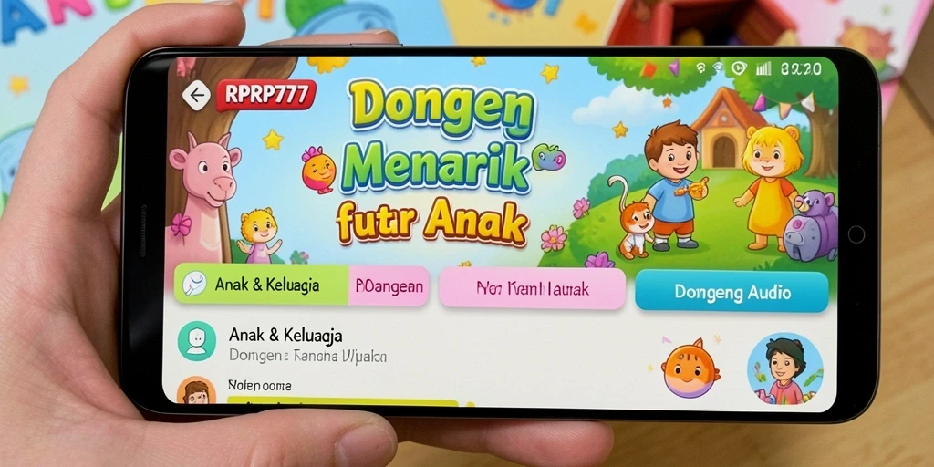 Antarmuka RPRP777 yang menarik dan fungsional untuk Dongeng Audio.