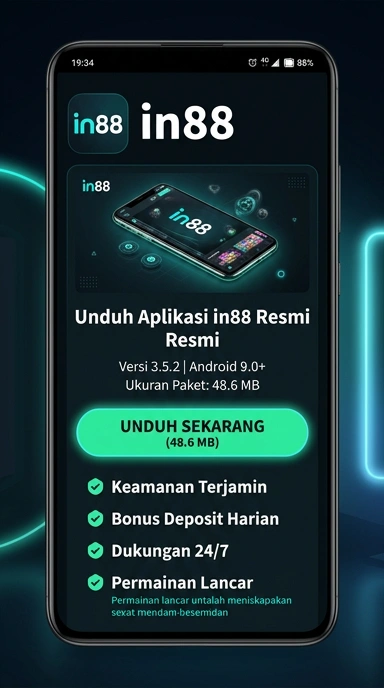 Tampilan halaman APK in88